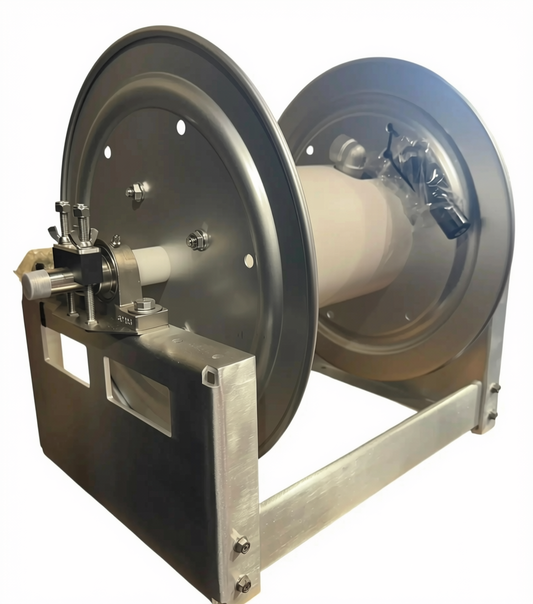 Dominator 18″ Manual Hose Reel – 1/2″ Stainless Manifold