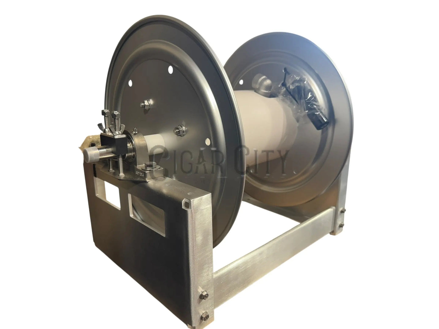 12″ Dominator Electric Hose Reel – 1/2″ Stainless Manifold – Cigar City Softwash Reel Bandit