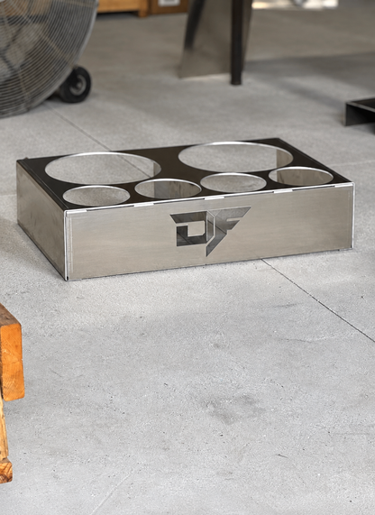 Aluminum Bucket Holder (2x 5 Gallon, 4x 1 Gallon)