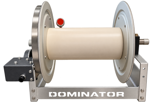 Dominator 12" Electric Hose Reel – 1/2″ Stainless Manifold