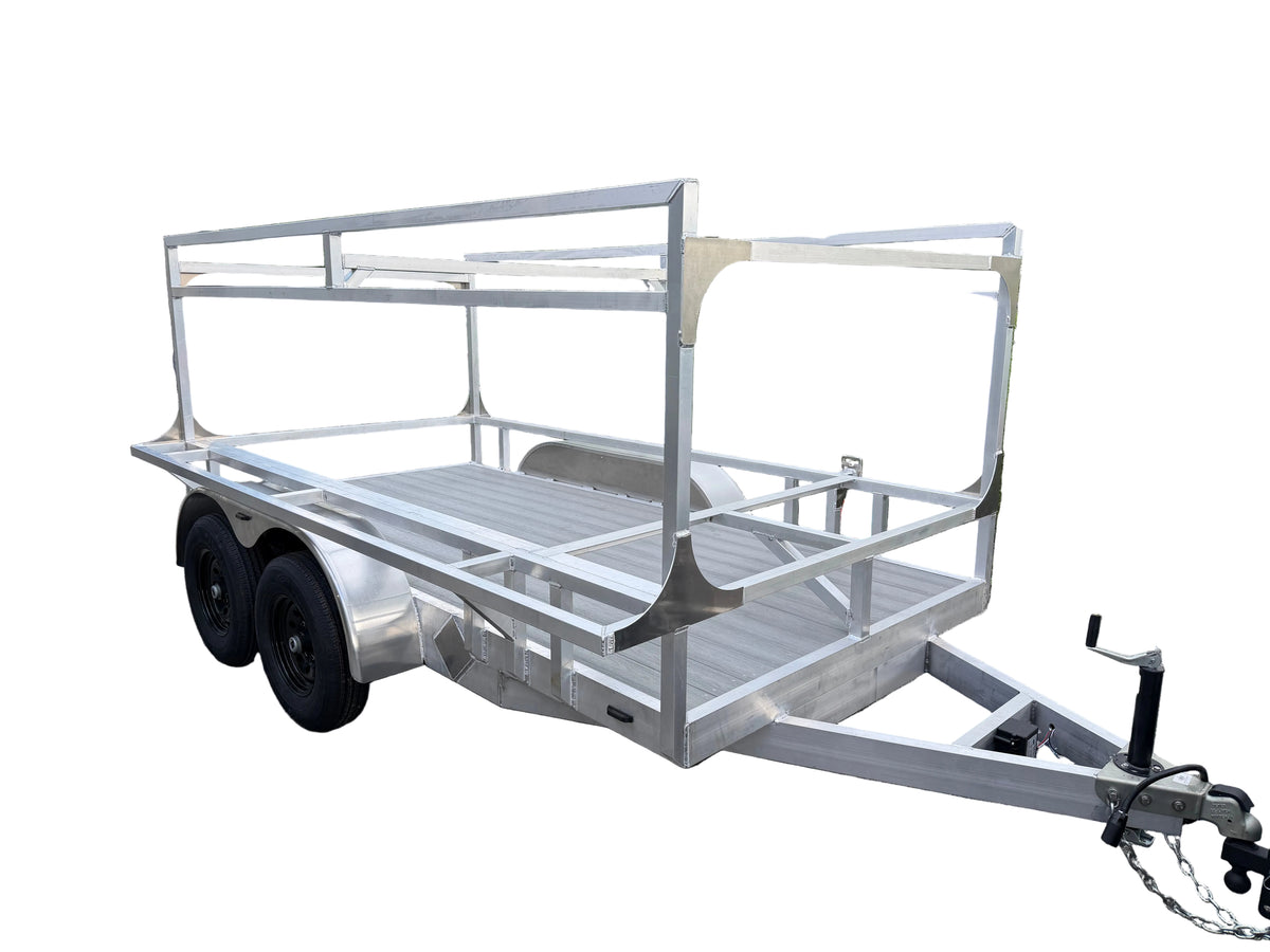 Dominator Fabrication 6x12 Aluminum Tandem Axle Trailer