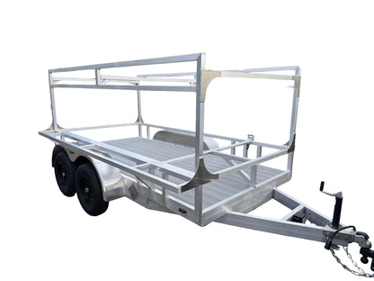 Dominator Fabrication 6x12 Aluminum Tandem Axle Trailer