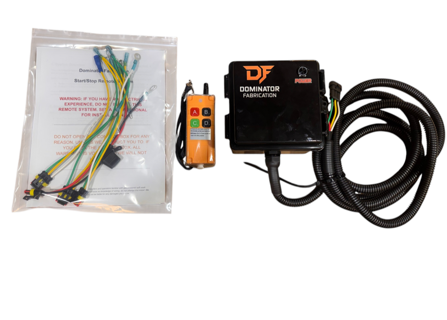 Remote Start/Stop System for P40 Gas Roof Pump / Pressure Washers – Compatible with Honda GX160, GX200, GX390, GX630, GX690, IGX700, IGX800