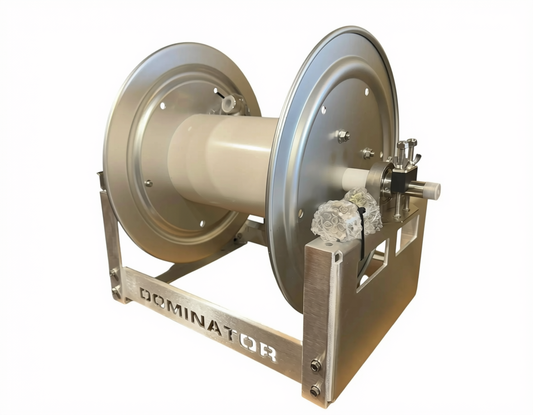 Dominator 12″ Manual Hose Reel – 1/2″ Stainless Manifold